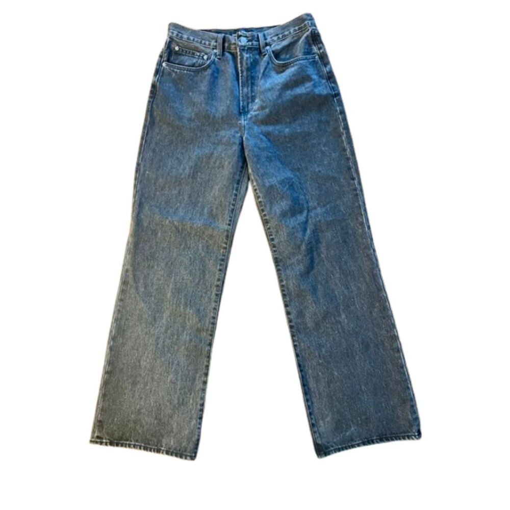 Denim Forum Aritzia Farrah Hi-Rise Wide Leg Size 30 Black